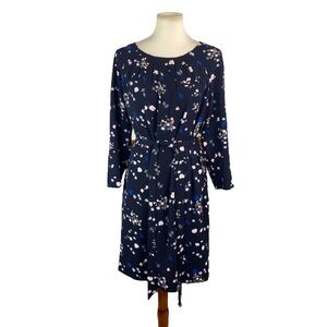 Woman’s Ann Taylor belted floral dress size L